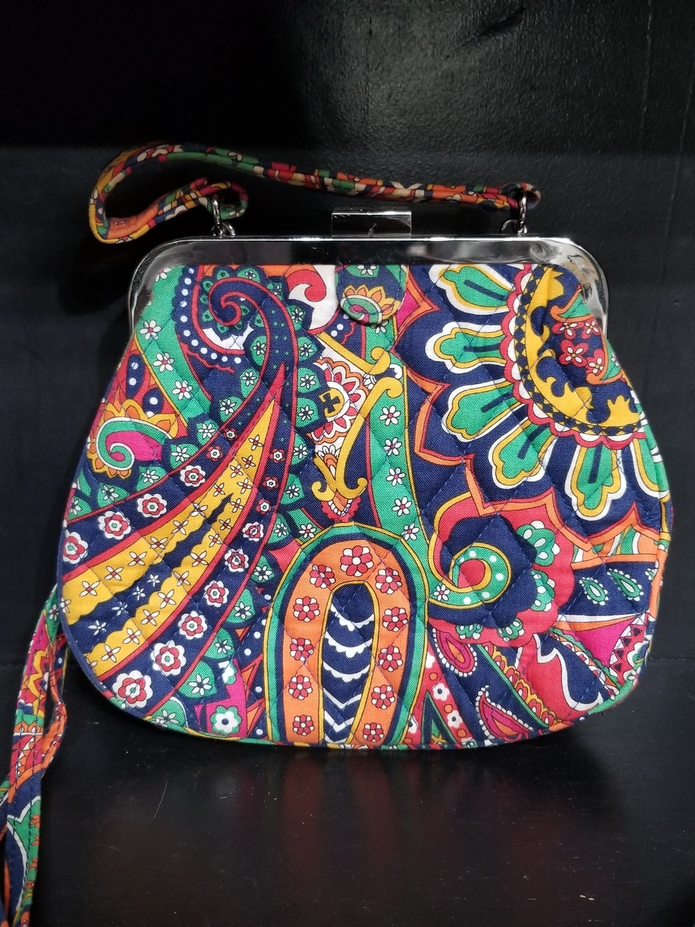 Vera Bradley Multicolor Paisley Clasp Wristlet